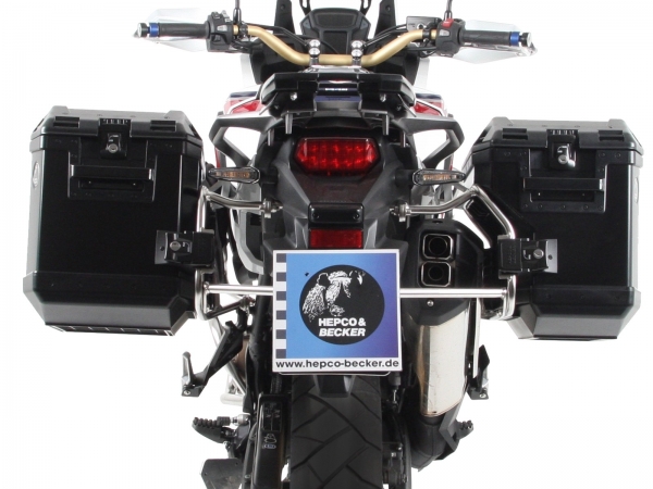 H&B Xplorer CutOut Alu-Koffer-Träger-Sets - Honda CRF1000L AFRICA TWIN 2018-2019